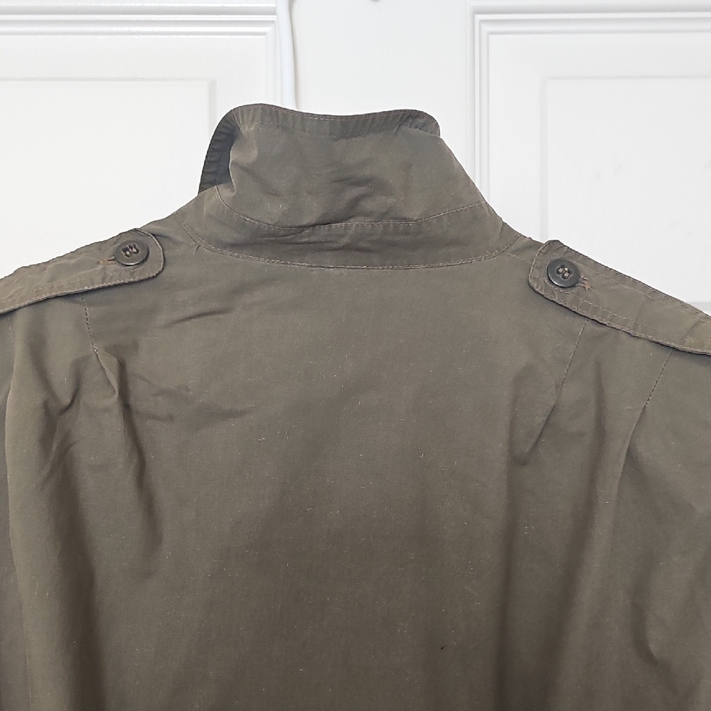 Vintage 80's Norman Todd CA Military Utility Jacket Olive Green Medium - Picture 5 of 13